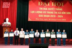 Đại hội thi đua quyết thắng LLVT thị xã Bỉm Sơn giai đoạn 2019-2024