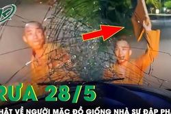Trưa 28/5: Nhân thân gây bất ngờ của người mặc đồ giống nhà sư, hung hăng đập vỡ kính xe tải