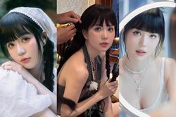 Ngọc Trinh vẫn trung thành với kiểu tóc khiến cô lộ rõ dấu hiệu tăng cân