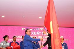 Đoàn thể thao học sinh Việt Nam xuất quân dự Đại hội Thể thao học sinh ĐNA 13