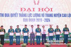 Đại hội thi đua quyết thắng lực lượng vũ trang huyện Cao Lộc giai đoạn 2019 - 2024