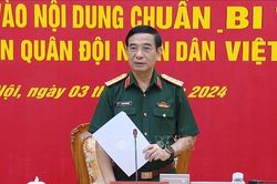 Đại tướng Phan Văn Giang chủ trì Hội nghị Thủ trưởng Bộ Quốc phòng