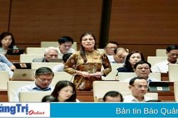 Đại biểu Quốc hội tỉnh Quảng Trị Hồ Thị Minh chất vấn Bộ trưởng Bộ Tài nguyên và Môi trường