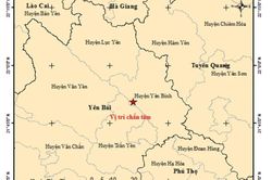Yên Bái: Động đất có độ lớn 3.0