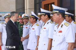 Chủ tịch nước Tô Lâm thăm và làm việc với Quân chủng Hải quân