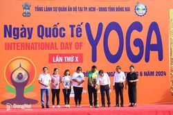Gần 1 ngàn người tham dự Ngày Quốc tế Yoga lần X tại Đồng Nai