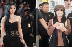 Nữ chính 'My Demon' Kim Yoo Jung được chào đón nồng nhiệt tại sân bay Nội Bài