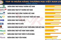 Công bố Top 10 Ngân hàng thương mại Việt Nam uy tín năm 2024