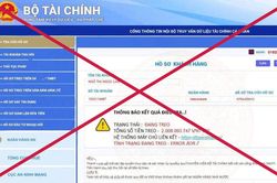 Kẻ xấu giả mạo website, văn bản và con dấu của Bộ Tài chính