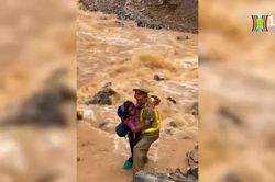 Biểu dương thượng úy băng lũ cứu người ở Hà Giang
