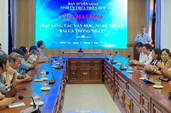 Khai mạc Trại sáng tác Văn học Nghệ thuật về chủ đề 'Bài ca thống nhất'