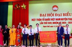Ông Đặng Minh Tân tái đắc cử Chủ tịch Ủy ban MTTQ Việt Nam huyện Thạch Thất