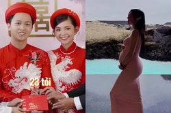 Cô dâu 100 tỷ mang bầu 6 tháng có nhan sắc gây chú ý