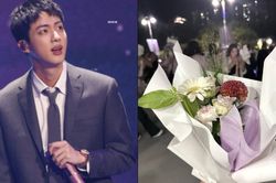 Jin BTS kể chuyện và tặng 4000 ARMY bó hoa tím tại sự kiện dành cho fan sau khi xuất ngũ