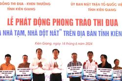 Kiên Giang: Phát động thi đua 'Xóa nhà tạm, nhà dột nát'