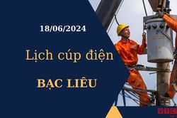 Lịch cúp điện hôm nay tại Bạc Liêu ngày 18/06/2024