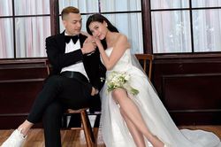 Thúy Diễm khoe bộ ảnh cưới đẹp bên trai đẹp 'Trạm cứu hộ trái tim'