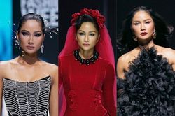 H'Hen Niê 'biến hóa' đa phong cách, liên tục đảm nhận vai trò vedette khuấy đảo sàn diễn thời trang