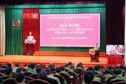 Lào Cai: 300 đại biểu được tập huấn về công tác nhân quyền năm 2024