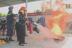 Thực hành chữa cháy, nâng cao kiến thức ứng phó hỏa hoạn
