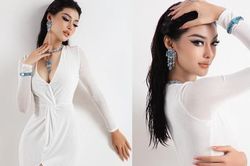 Á hậu Việt khoe eo thon giữa lúc bị nghi có tin trọng đại