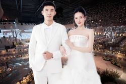 Hé lộ không gian 'rộng như sân vận động' lễ cưới Midu và chồng thiếu gia, thực đơn toàn sơn hào hải vị