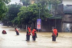 TP Hà Giang mưa lớn, có nơi ngập sâu 1 m