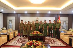 Công an Hà Nội tiếp đoàn Cơ quan đại diện Bộ Công an Lào tại Việt Nam