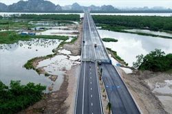 Sớm thông xe đường dẫn cầu Bến Rừng (Quảng Ninh) vào giữa tháng 7
