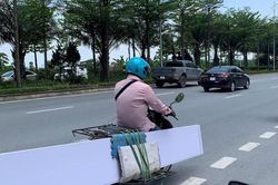 Xe chở hàng cồng kềnh, quá khổ vẫn ngang nhiên lưu thông