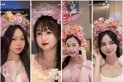 Cộng đồng mạng 'phát cuồng' với trào lưu 'kiếp này cài hoa lên tóc, kiếp sau mỹ mạo như hoa'
