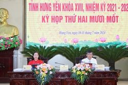 Kỳ họp thứ 21, HĐND tỉnh Hưng Yên Khóa XVII sẽ chất vấn 5 nhóm lĩnh vực