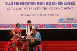 Nâng cao nhận thức về bình đẳng giới trong gia đình và cộng đồng trong thực hiện Dự án 8