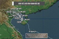 Bão số 2 khả năng đi vào đất liền Quảng Ninh - Hải Phòng