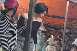 Rộ clip Ngọc Trinh đi chợ, diện mạo khác lạ gây xôn xao