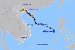 Bão số 2 suy yếu thành áp thấp nhiệt đới, nhiều nơi mưa lớn