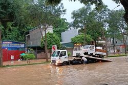 Ngập sâu nhiều khu vực tại Sơn La do mưa lớn