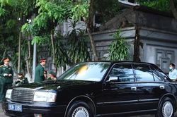 Chiếc xe ô tô gắn bó với Tổng Bí thư Nguyễn Phú Trọng xuất hiện tại Nhà tang lễ quốc gia