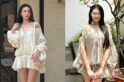 Vợ Đoàn Văn Hậu 'chạm trán' Ngọc Trinh và Thùy Tiên
