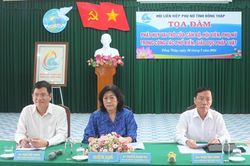 'Phát huy vai trò của cán bộ, hội viên, phụ nữ trong công tác phổ biến, giáo dục pháp luật'