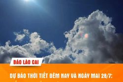Dự báo thời tiết đêm nay và ngày mai 28/7: Tiếp tục nắng nóng