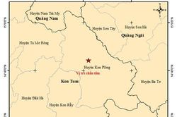 Kon Tum: Động đất liên tiếp xảy ra ở Kon Plông