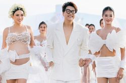Võ Hoàng Yến vác bụng bầu làm vedette trên sàn diễn Vietnam Beauty Fashion Fest 8