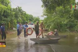 Hỗ trợ người dân vùng ngập tại Chương Mỹ
