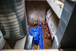 Khởi động robot TBM khoan hầm Metro Nhổn - Ga Hà Nội
