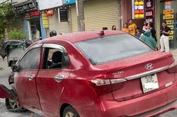 Hà Nội: khống chế tài xế có biểu hiện bất thường sau va chạm giao thông