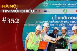 Dự án đường sắt Nhổn-ga Hà Nội bắt đầu khoan đường hầm | Hà Nội tin mỗi chiều