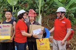 Trung ương Hội Chữ thập đỏ Việt Nam cứu trợ khẩn cấp nhân dân bị ảnh hưởng mưa lũ tại tỉnh Sơn La và Điện Biên