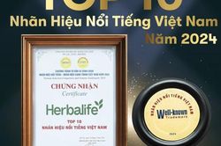 Herbalife Việt Nam đạt Chứng nhận Nhãn hiệu nổi tiếng – Nhãn hiệu cạnh tranh Việt Nam năm 2024