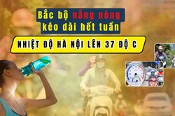 Bắc Bộ và Hà Nội nắng nóng oi bức kéo dài, chiều tối mưa dông